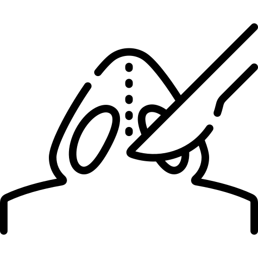 Ícone de plástica facial